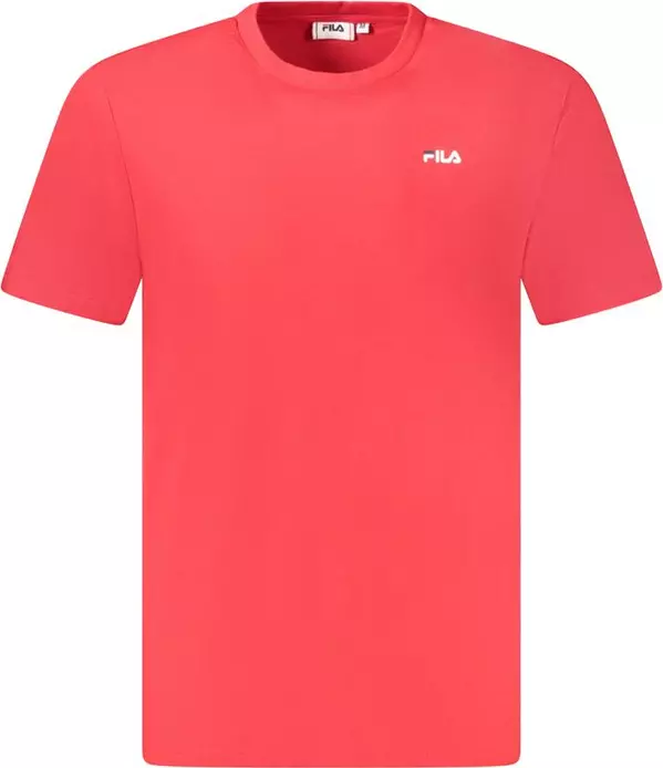 Red Cotton Men T-Shirt