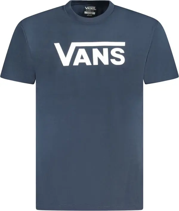 Blue Cotton Men's T-Shirt