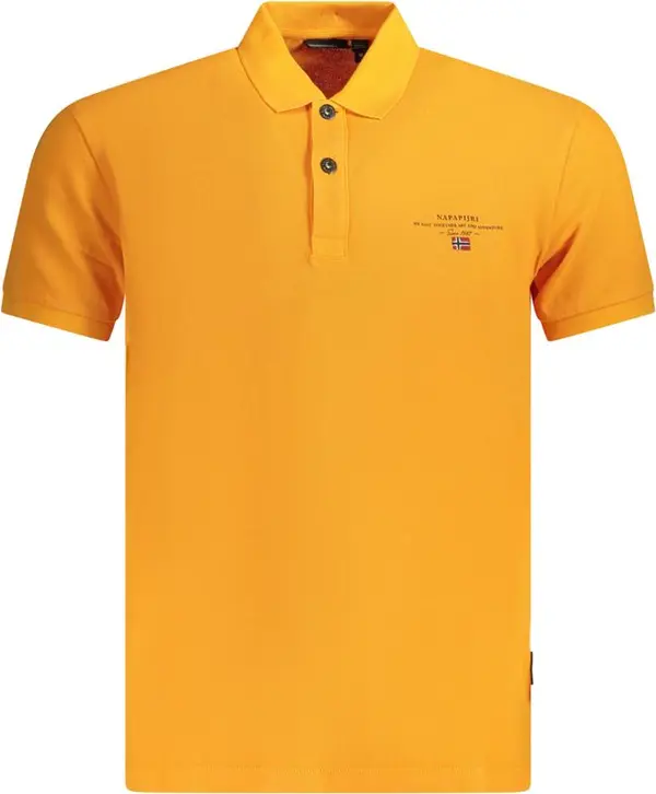 Arancione Cotton Men Polo