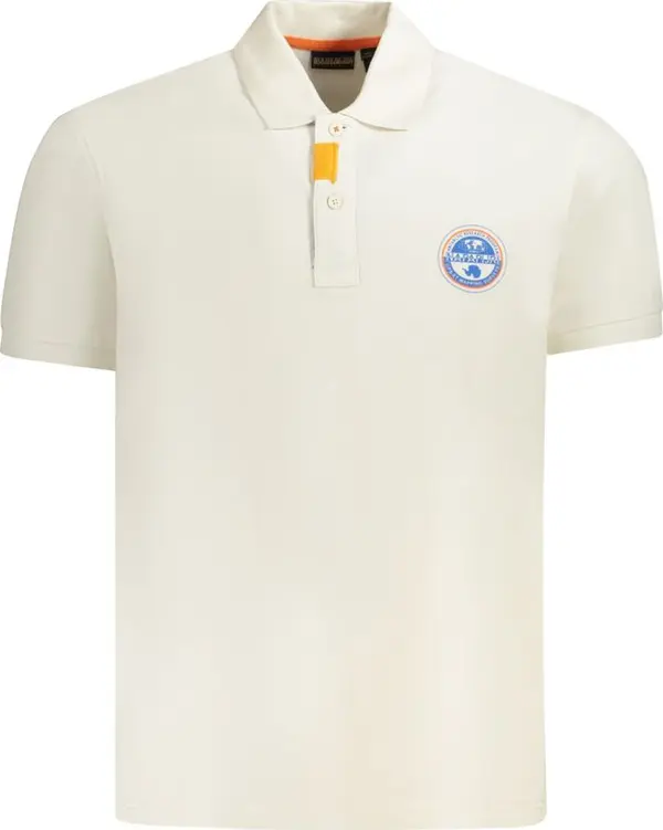 White Cotton Men Polo