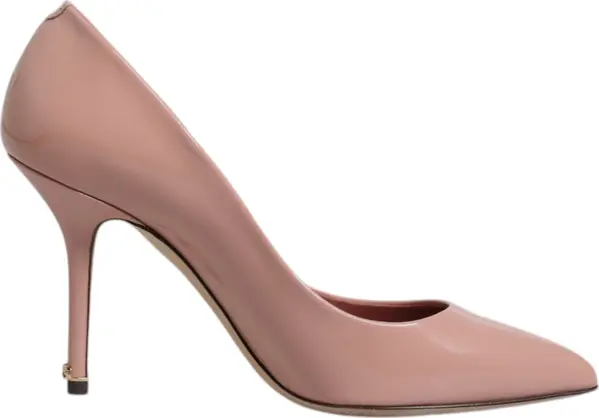 Pink Patent Leather Stiletto Heel Pumps Shoes