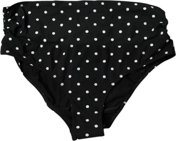 Black Polka Dot Swimsuit Bikini Bottom Swimwear