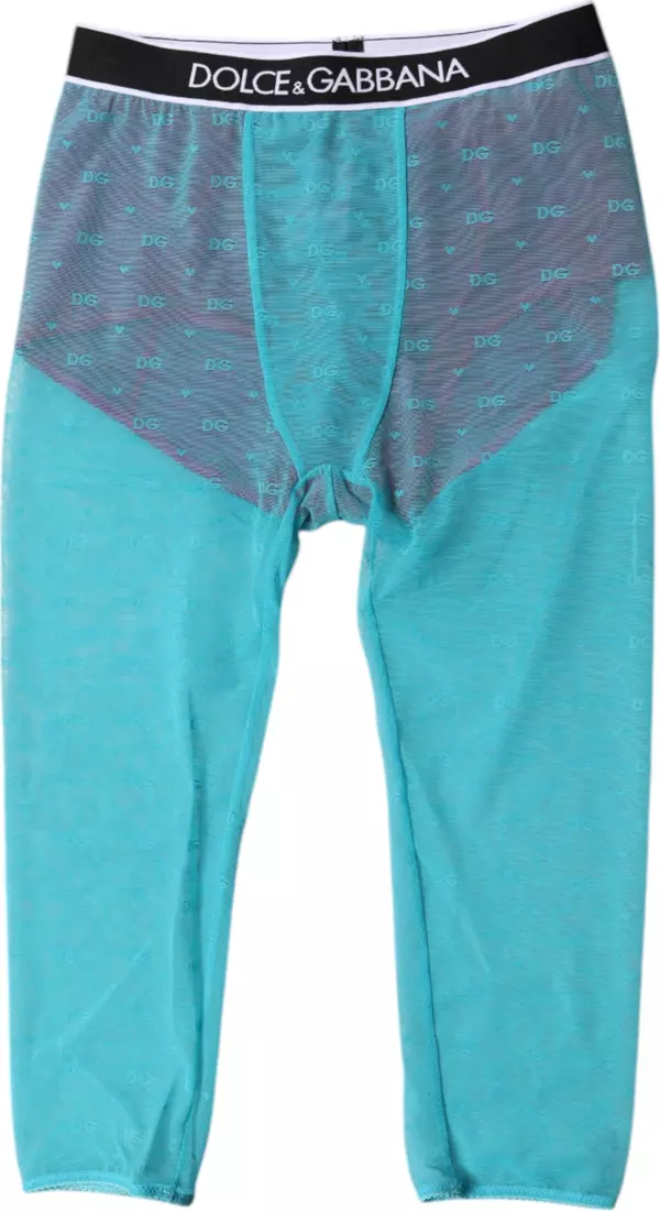 Blue Fuchsia Logo Lingerie Cropped Underwear