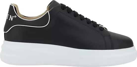Black Calf Leather Bos Taurus Low Top Sneakers