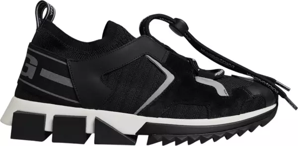 Black Mesh Sorrento Trekking Sneakers Shoes