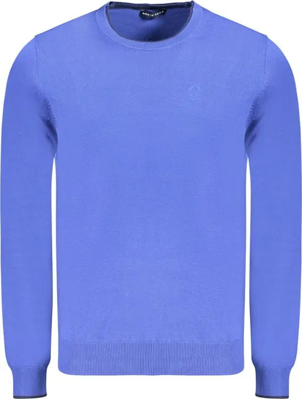 Blue Cotton Men's Sweater