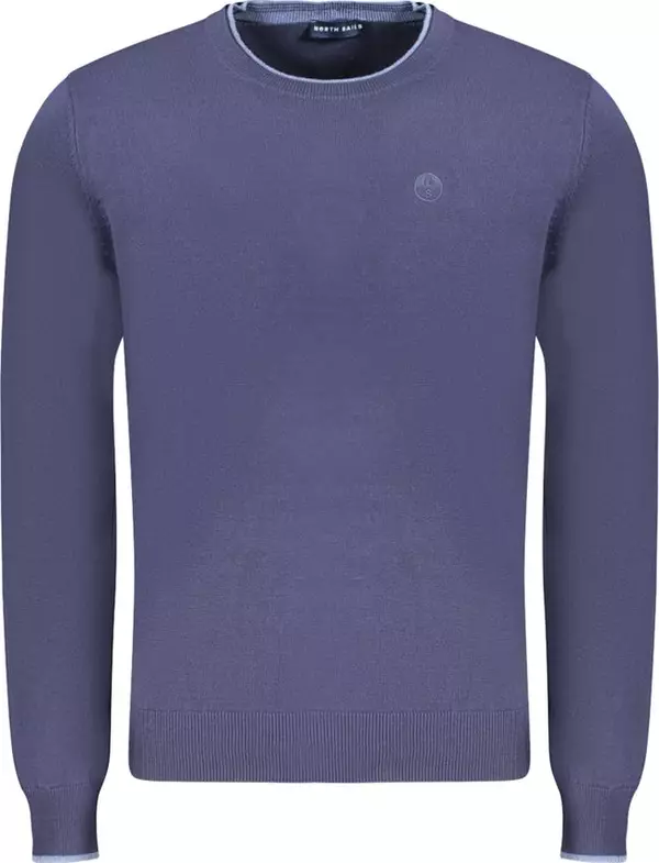 Blue Cotton Men's Sweater
