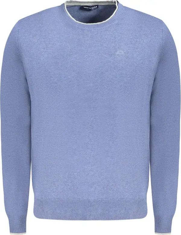 Blue Cotton Men's Sweater