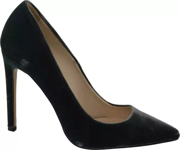 Gray Velvet Dress Stiletto Pumps Shoes
