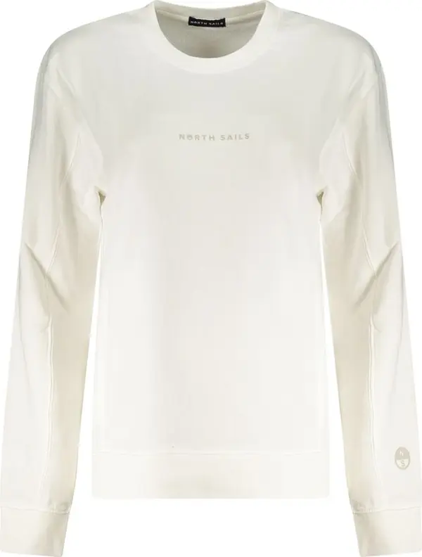 Bianco Cotton Women Sweatshirt