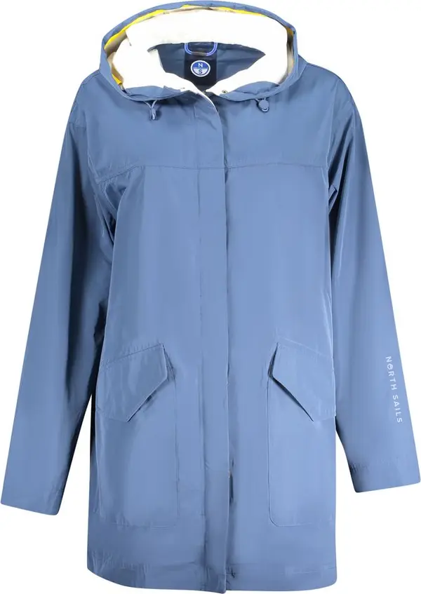 Blu Polyester Women's Parka