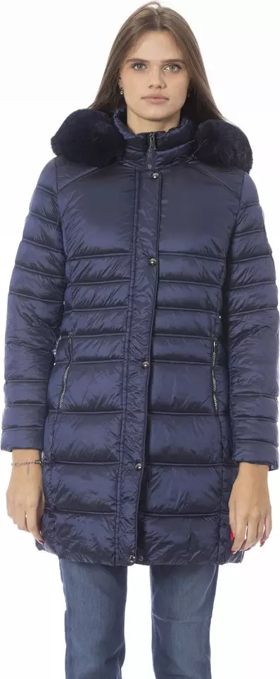 Light Blue Polyester Jackets & Coat