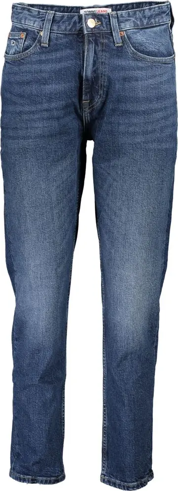 Blu Cotton Women Jeans Slim Ankle