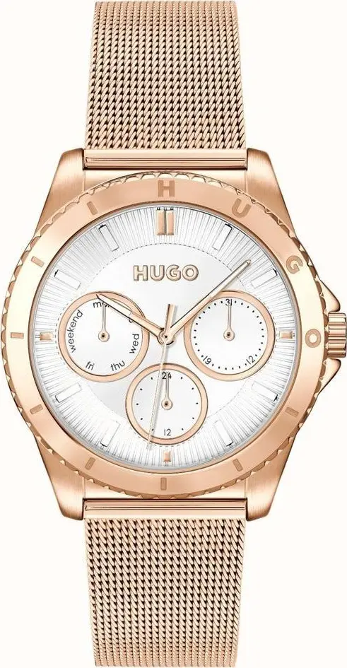 Gold Stainless Steel Dress Watch