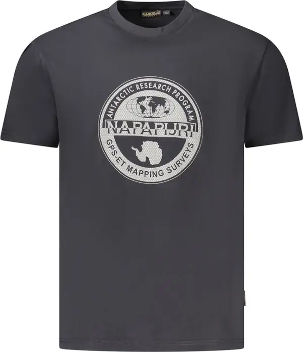 Black Cotton Men T-Shirt