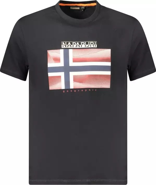 Black Cotton Men's T-Shirt