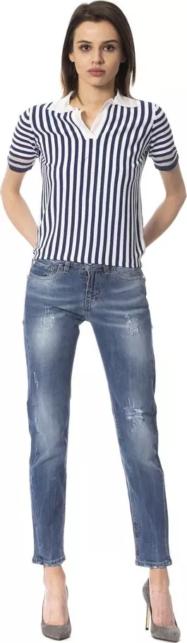 Blue Other Fibres Women Jeans