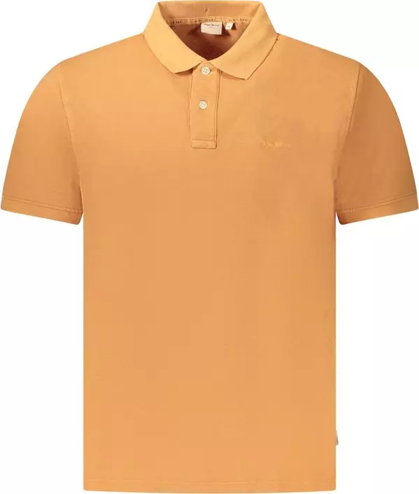 Arancione Cotton Men Polo