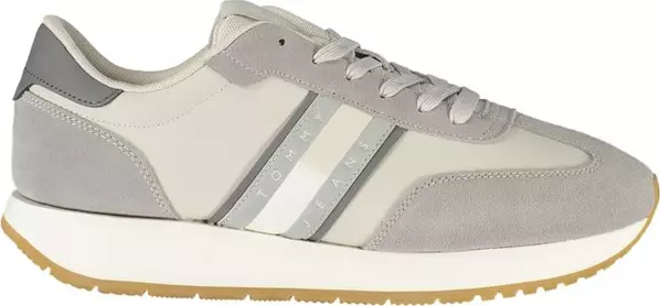 Grigio Polyurethane Men Sneaker