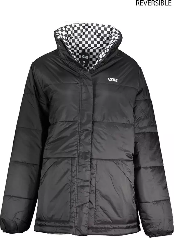 Black Nylon Jackets & Coat