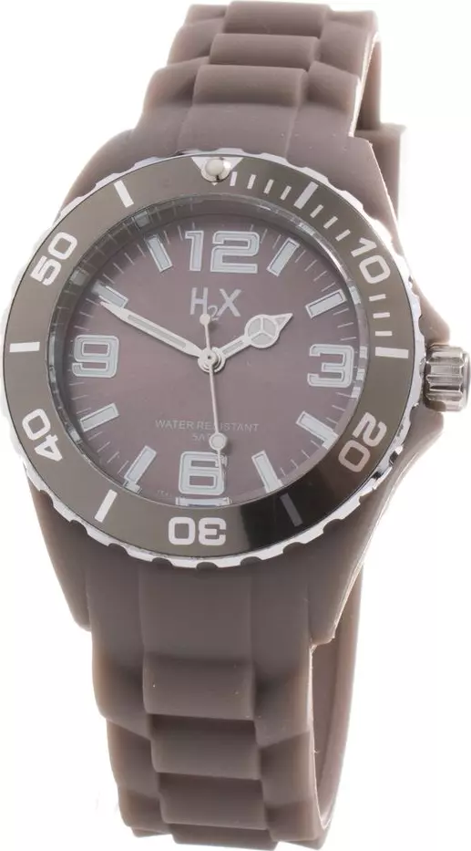 Brown Rubber Sport Watch