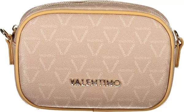 Beige Polyurethane Women's Bag