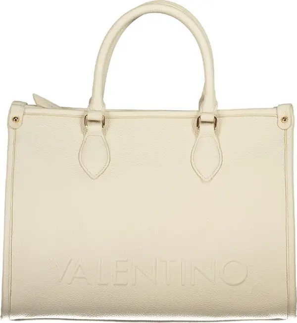 Beige Polyurethane Women's Bag
