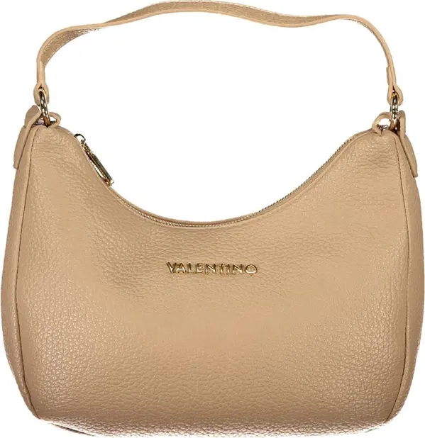 Beige Polyurethane Women's Bag