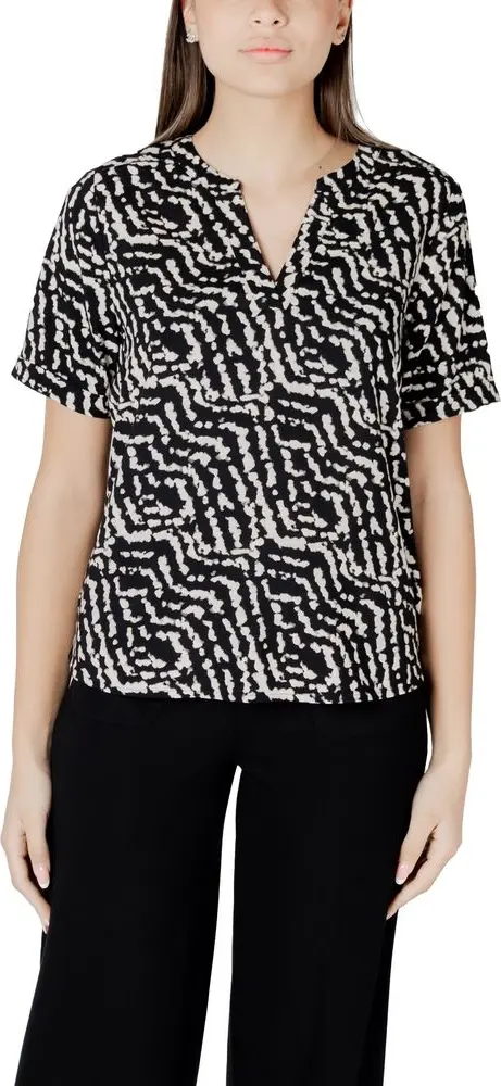Black Viscose Blouse