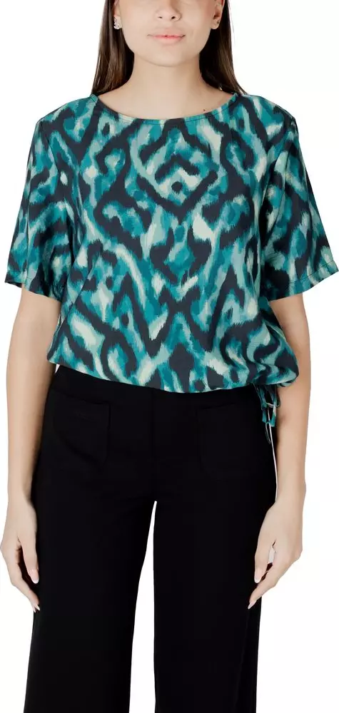 Bicolor Viscose Blouse