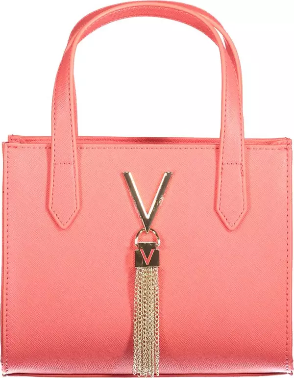 Pink Polyurethane Women's Bag