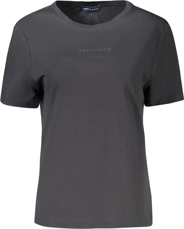Black Cotton Women T-Shirt