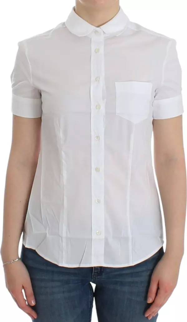 White Cotton Shirt Top
