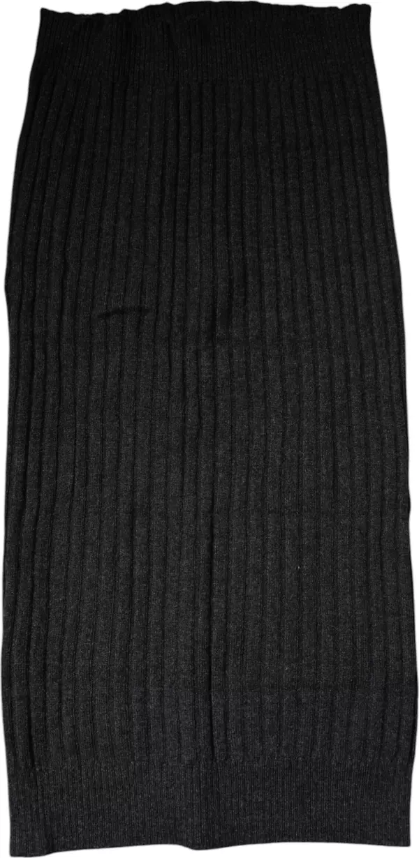 Black Cashmere Knitted Neck Warmer Foulard Scarf