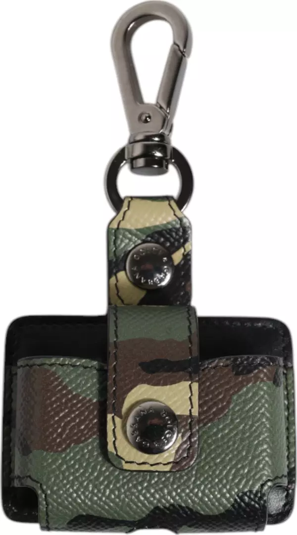 Multicolor Camouflage Leather Airpods Case