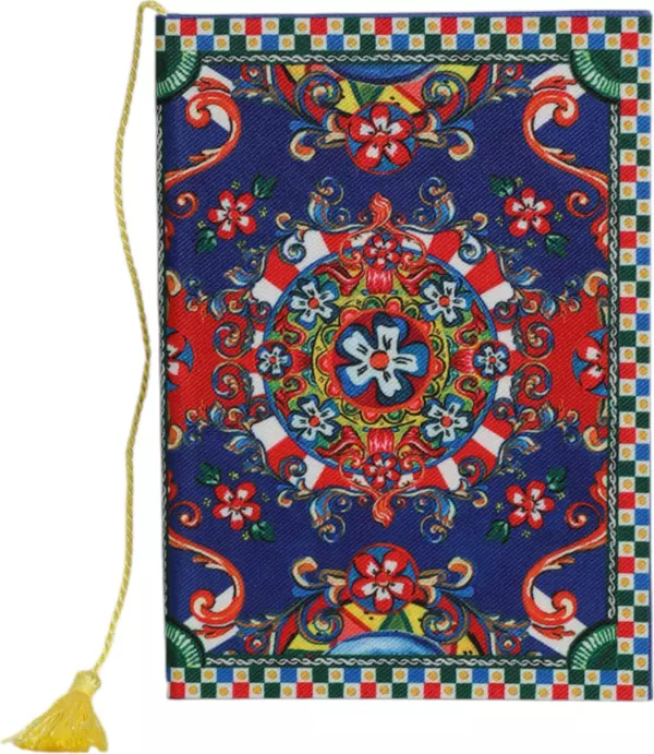 Multicolor Polyester Carretto Siciliano Print Notebook