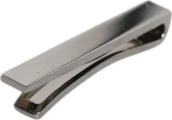 Black Tone Brass Logo Branded Tie Clip Bar