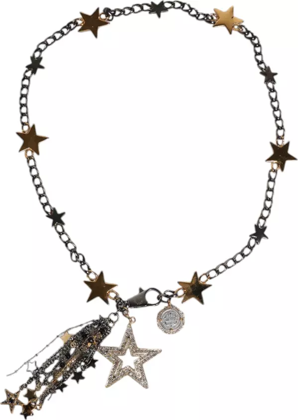 Silver Gold Brass Embellished Waist Chain Belt