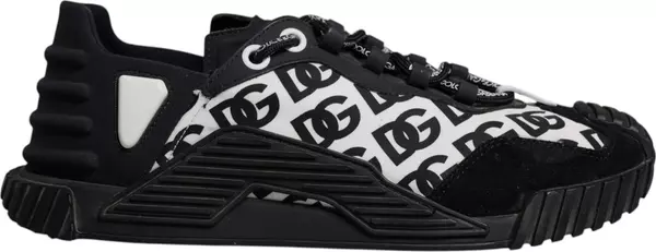 Black Logo Lace Up Low Top NS1 Sneakers Shoes