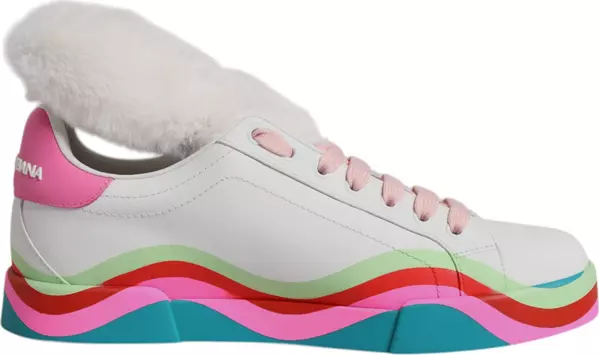 Multicolor Low Top Trainers Sneakers Shoes