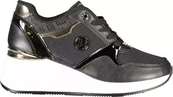 Black Polyester Sneaker