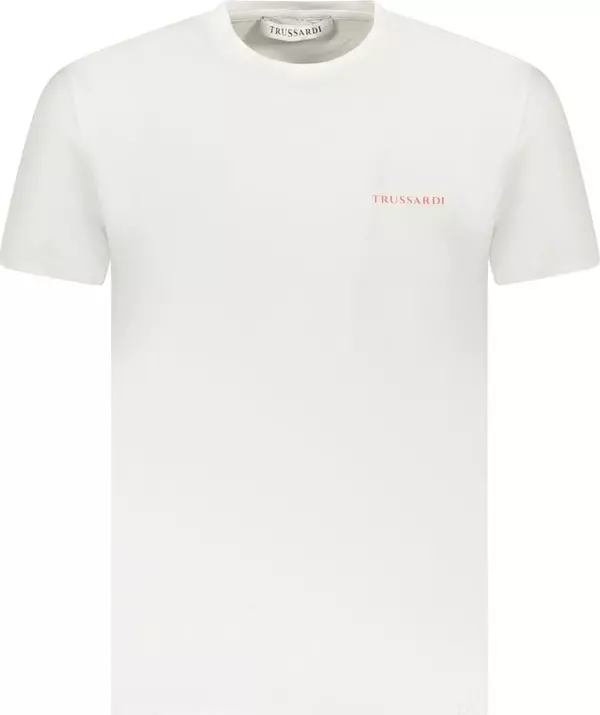 White Cotton Men's T-Shirt