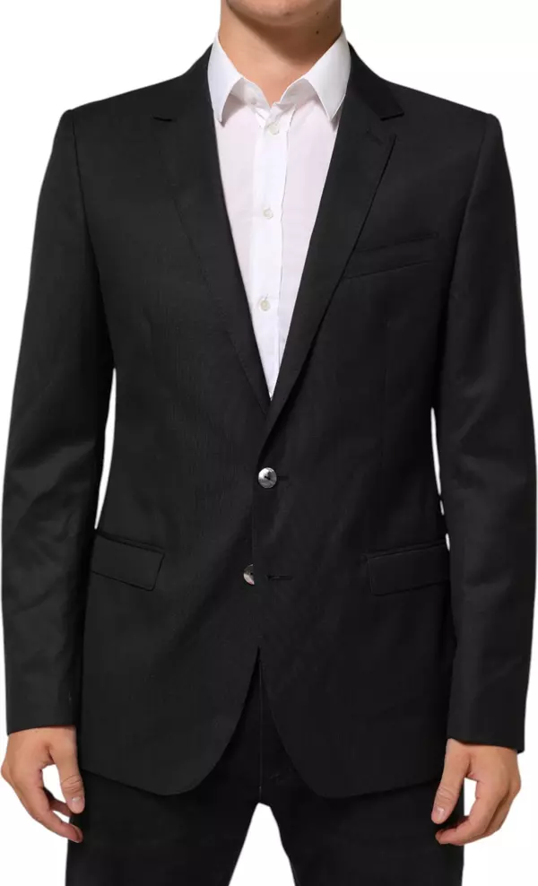 Black Single Breasted Men Coat MARTINI Blazer