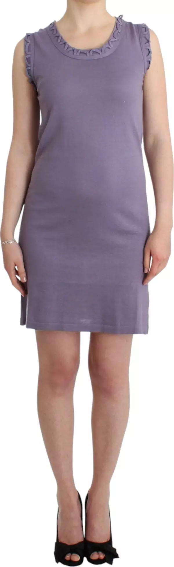 Purple cotton jersey dress
