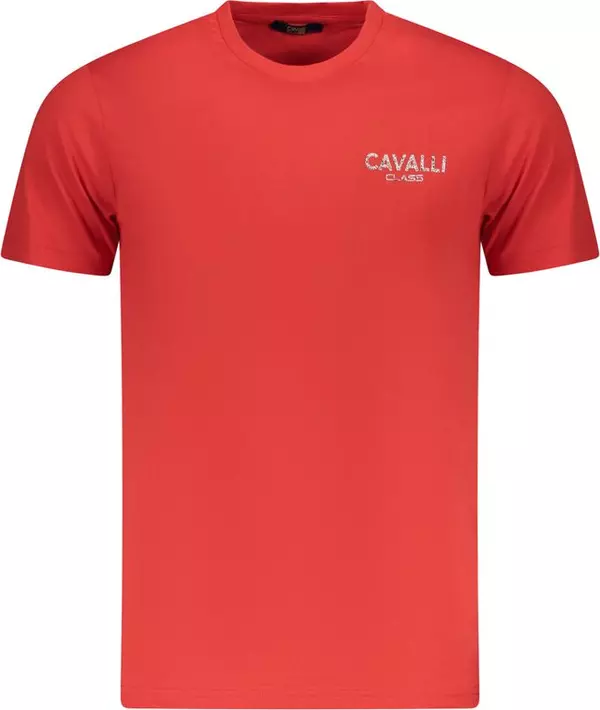 Red Cotton Men T-Shirt