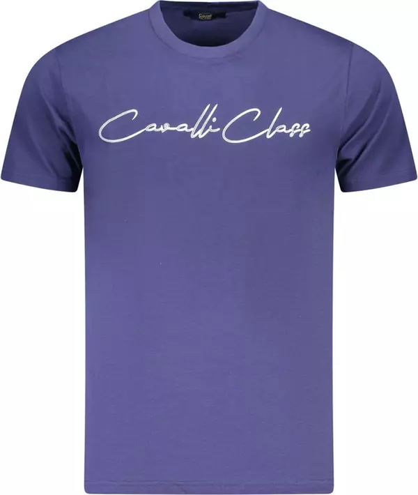 Blu Cotton Men T-Shirt