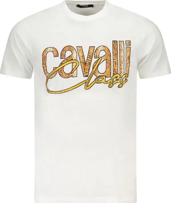 White Cotton Men T-Shirt