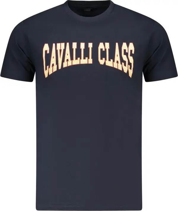 Blue Cotton Men's T-Shirt