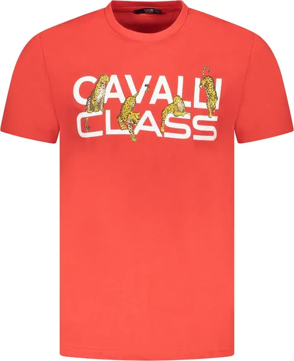 Red Cotton Men T-Shirt