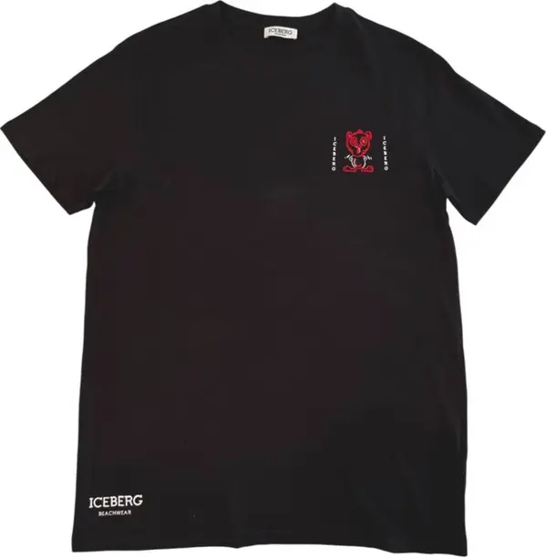 Black Cotton Men T-Shirt